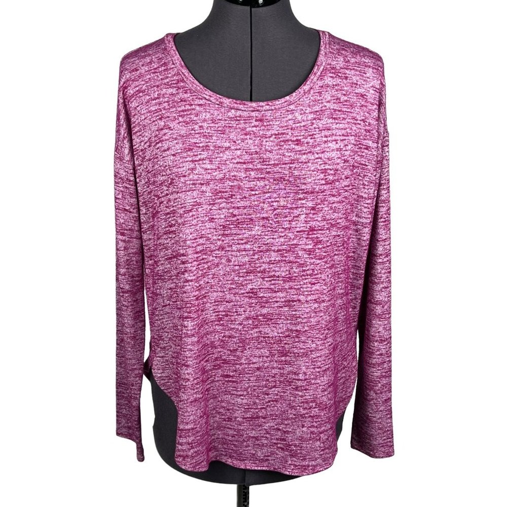 Banana Republic Women's Long-Sleeve Scoop-Neck Casual Top Purple Sz. XS